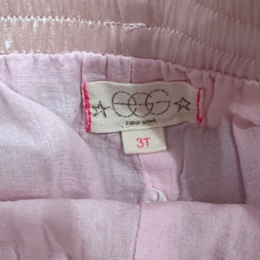 Pink Ruffled Kids Shorts - Picture 2 of 3